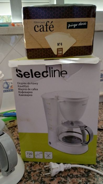 Máquina de café com filtro como nova com caixa Selecline