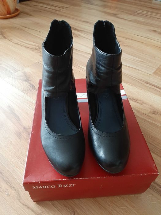 Skórzane buty Marco Tozzi