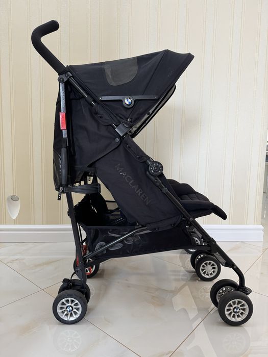 Дитяча коляска для двійні Maclaren BMW Twin Black. Дитячий візочок