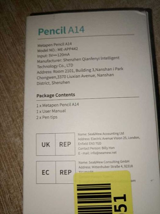 Rysik Metapen Pen A14 Kompatybilny z Apple iPad