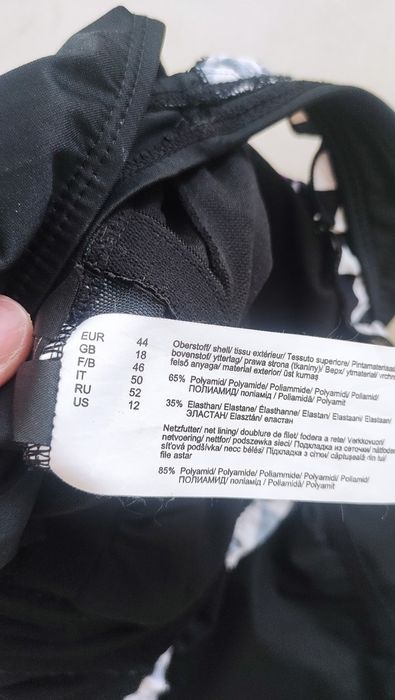Wyszczuplający marszczony strój kąpielowy jednoczęściowy XXL