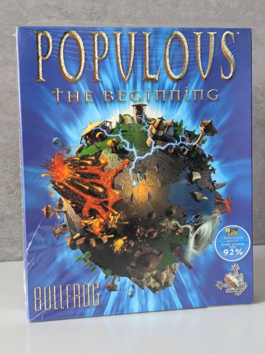 Populous: The Beginning gra folia BIG BOX PC ENG z 1998 r.