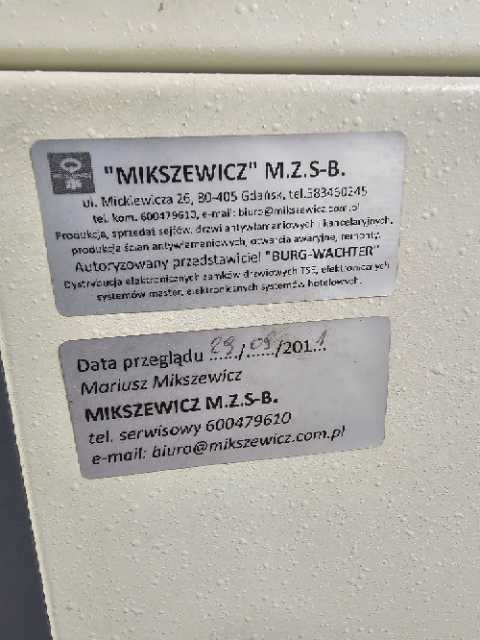 Szafa pancerna / sejf / Rack 19" / 18U / Gawerski