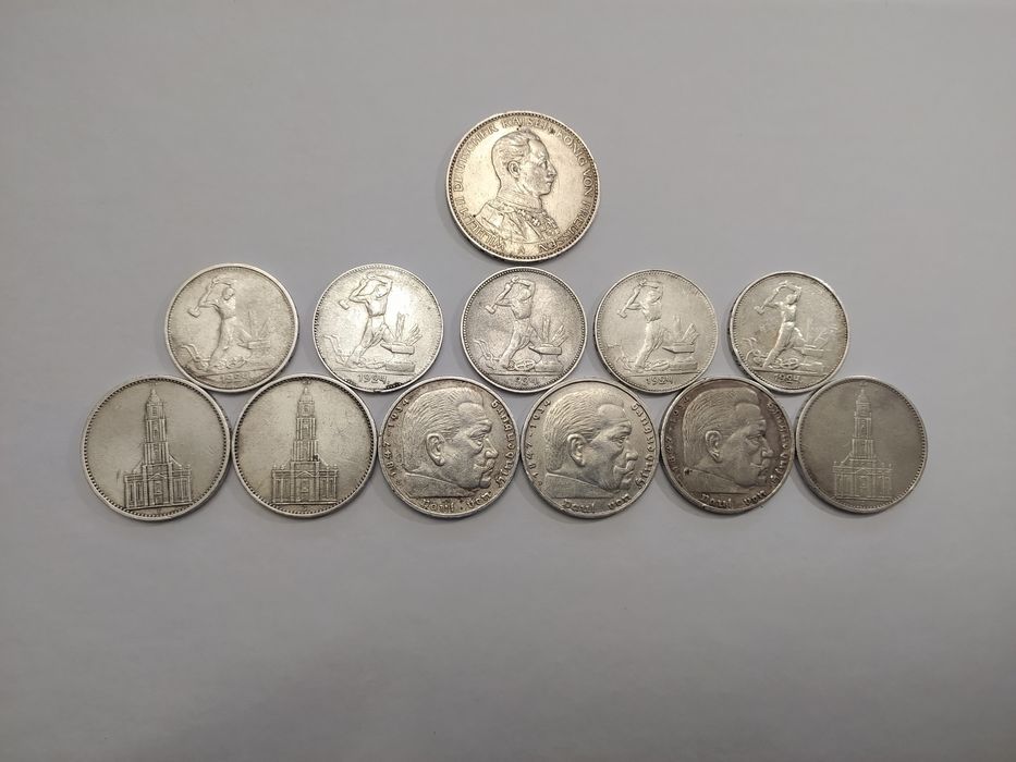 Продам срібні монети Німеччини та СССР