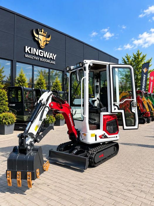 Kingway YAMA S15K Kabina Chłodnica oleju Ramię SKRĘTNE  Kingway YAMA S15K KABINA 110cm Ramię Skrętne 3 ŁYŻKI + SZYBKOZŁĄCZE