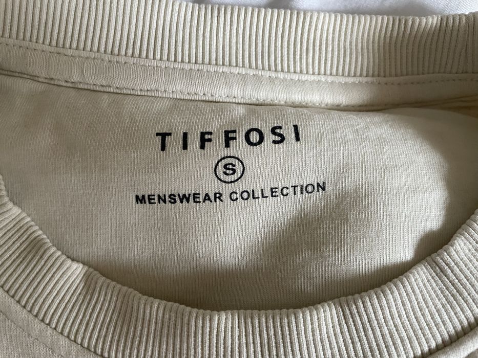 Sweatshirt bege cardada Homem S Tiffosi