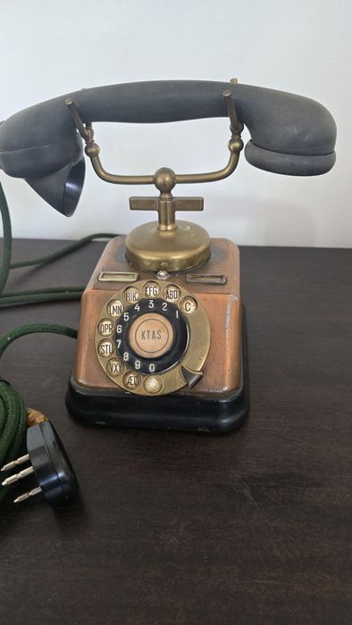 Antigo e Raro Telefone castiçal,Dinamarquês