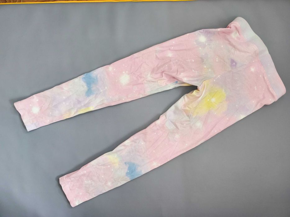 legginsy tęczowe galaktyka h&m 128