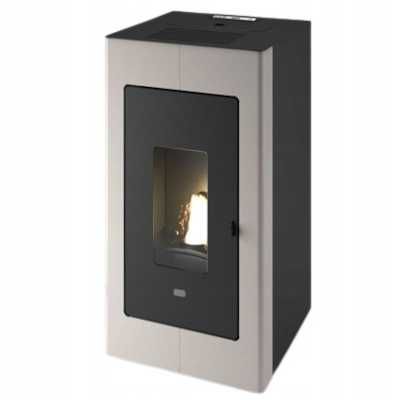 Piec z płaszczem wodnym na pellet Eva Calor Luisa 11kW czarny 20kg