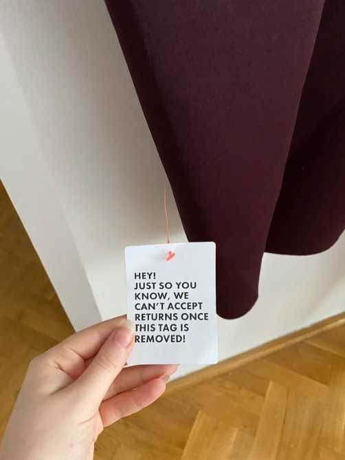 Burgundowa sukienka Scuba midi asymetryczna dopasowana rozmiar M asos