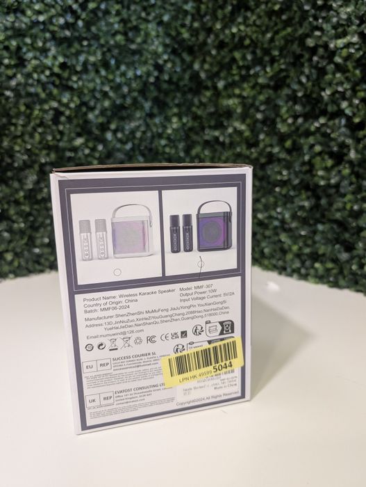 Przenośny Głośnik Karaoke Bluetooth + 2 Mikrofony | RGB | 10W | MUMUWIND