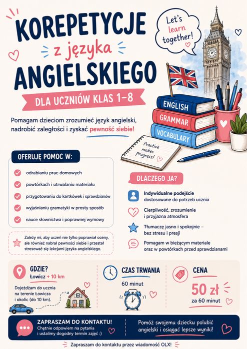 Korepetycje z języka angielskiego