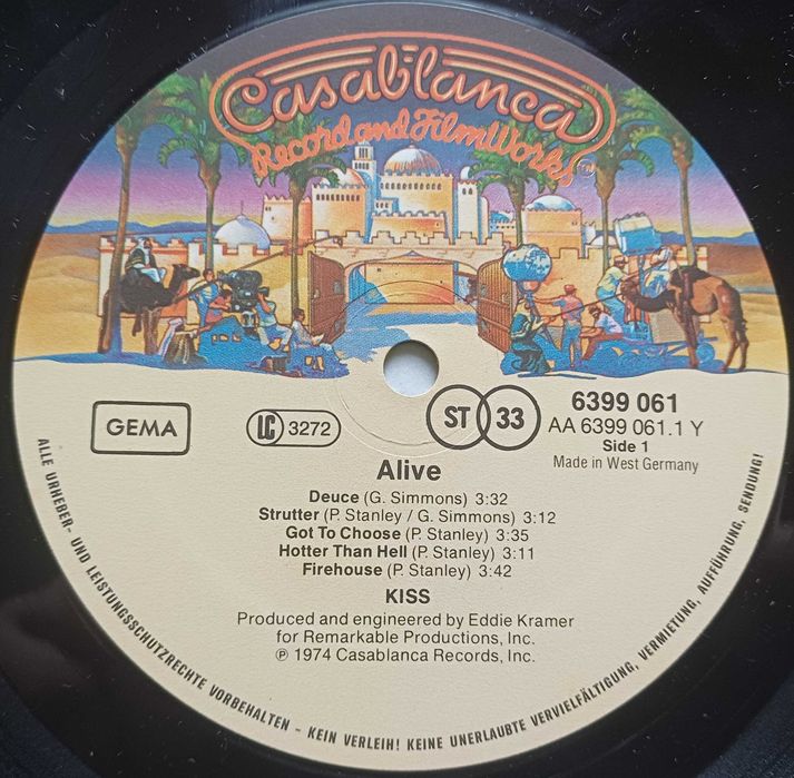 KISS – Alive! (1980, Germany, Casablanca Records)
