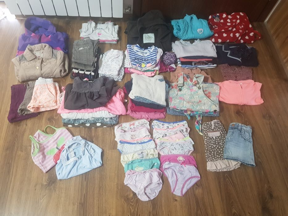 Zestaw ubrań dla dziewczynki wiosna i lato 98/104 i jesień