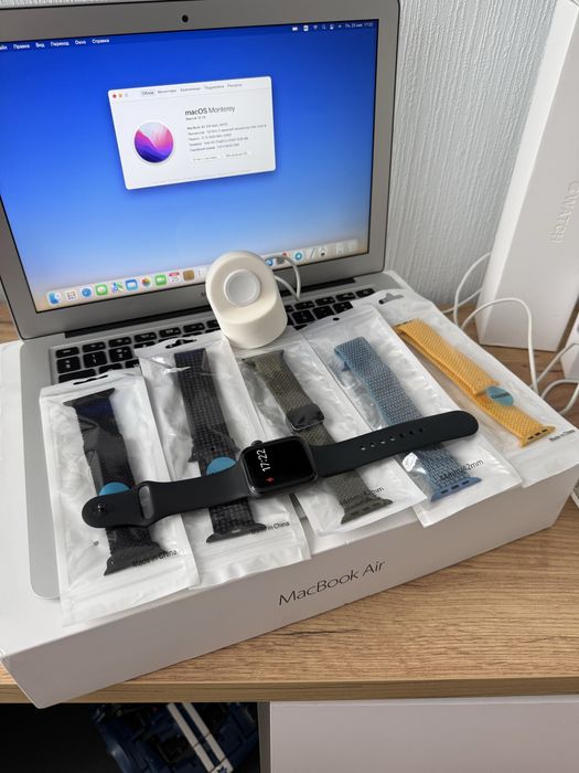 Продам MacBook Air  2017 + Magic Mouse + Apple Watch 4 44mm + Airpods 1 Повні Комплекти / Чудовий стан