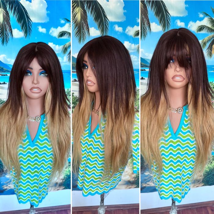 Натуральная накладка топпер кожа шёлк славянка волос темный шоколад