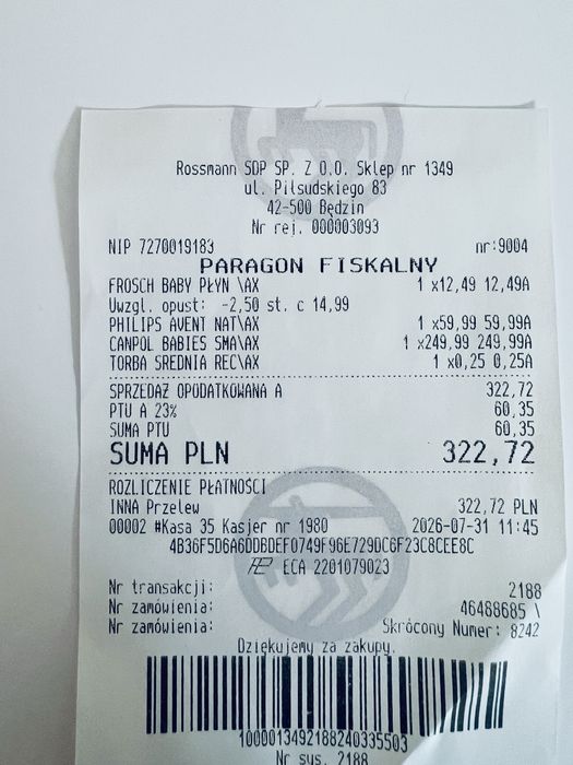 Laktator muszlowy Canpol Babies Smart Sense raz użyty