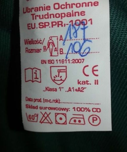 Kurtka robocza trudnopalna.