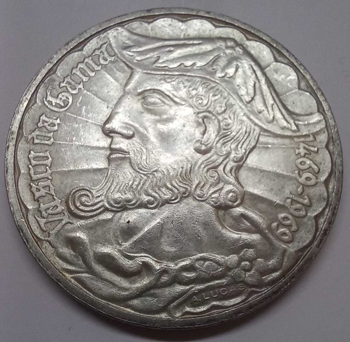 Moeda Prata 50$00 (1969) - Vasco da Gama - MBC+