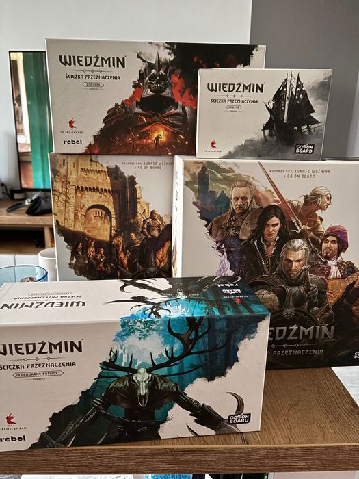Wiedźmin: Ścieżka Przeznaczenia – Zestaw z dodatkami (Dziki Gon, Legendarne Potwory, Naglfar, SG) | PL