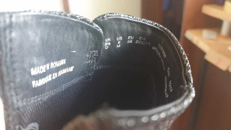 Clarks botas de tornozelo pretas 36 ou 35,5