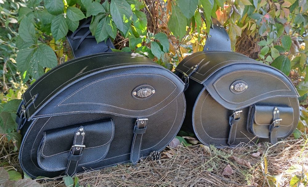 Мото кофри натуральна шкіра  5800грн.