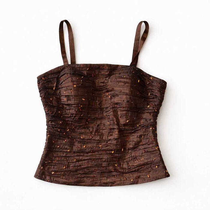 Conjunto Elegante – Saia e Top Castanhos – 42