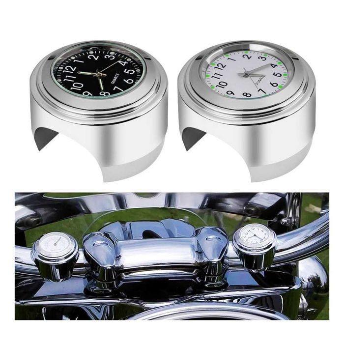 Manómetro temperatura relógio moto cafe racer