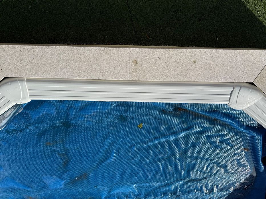 10 Placas Brancas para piscina GRE