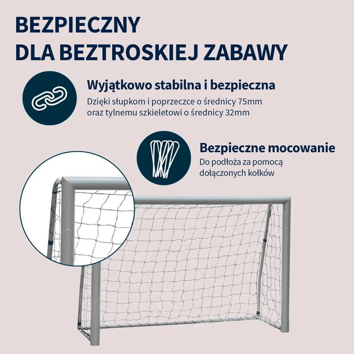 SOLIDNA NOWA bramka 3x2m + mata 300x200cm do piłki nożnej piłkarska