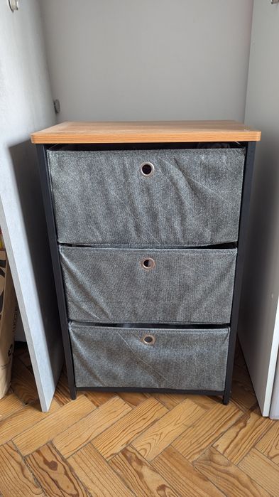 Comoda/Bloco/Mesa de Cabeceira com 3 Gavetas 71x45x30