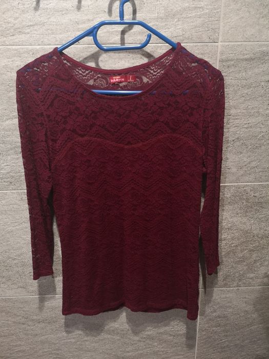 Bluzka Bershka bordowa, rozm. S/M