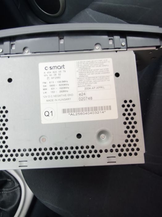 Radio samochodowe Smart Mercedes 2004