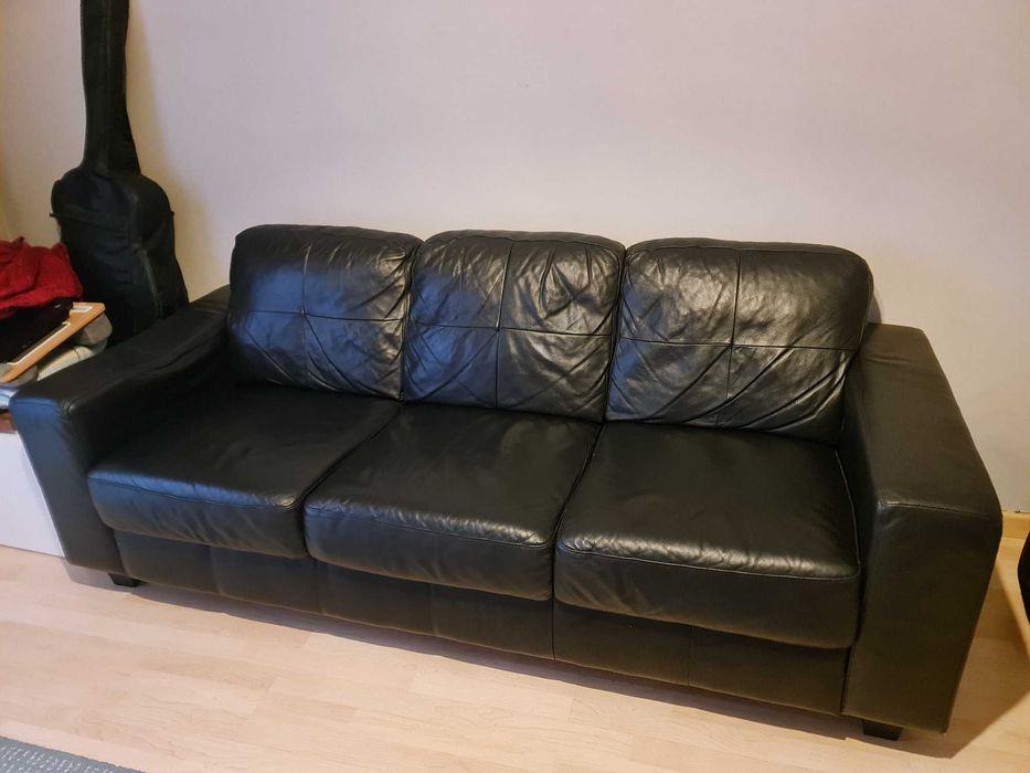 Sofa 3 lugares preto