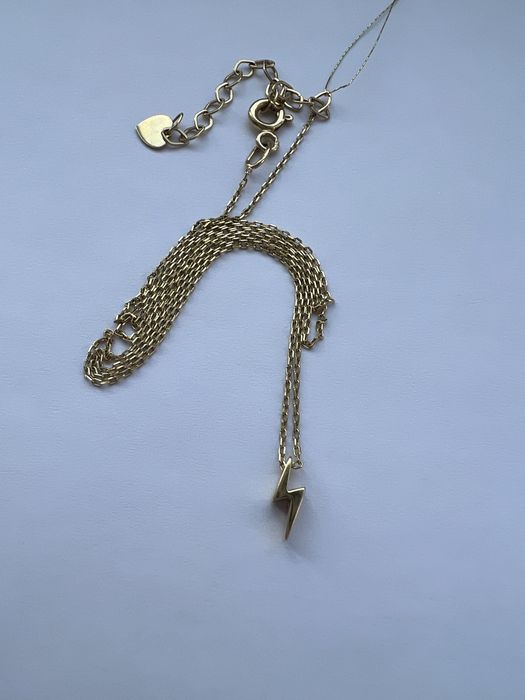 Золотая цепочка колье желтое золото 585 проба