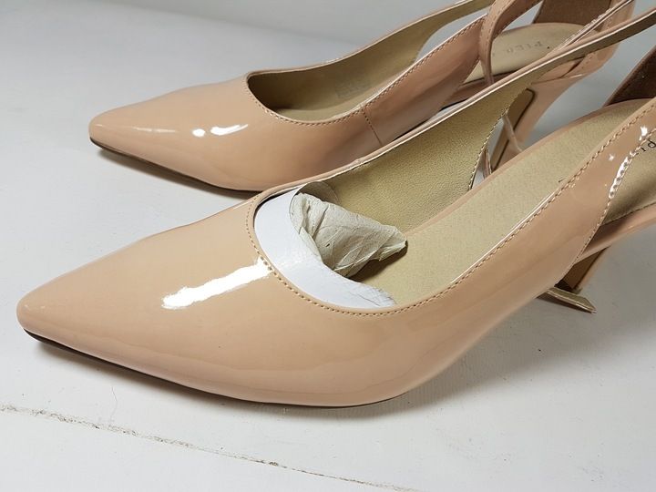 PIER ONE sandały damskie nowe eleganckie NA OBCASIE SKÓRA R 39