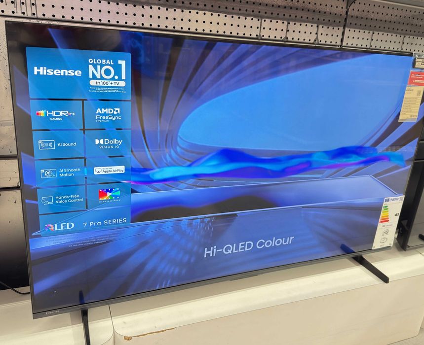 TV - HISENSE - 55E7S PRO QLED - NOVA na Caixa-Selada c/Fatura+Garantia