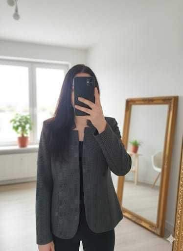 Tom Tailor Szara Marynarka Taliowana Rozmiar M (293)
