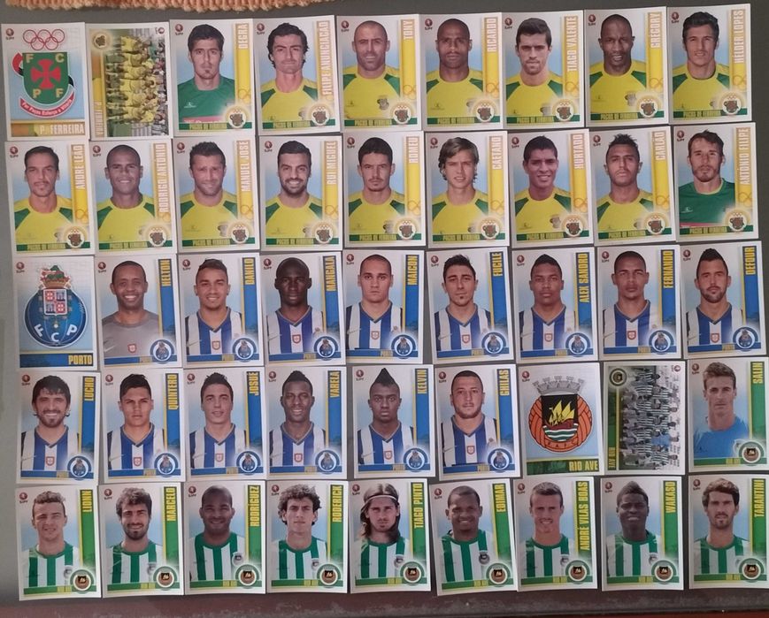 Lote de cromos "Futebol 2013-14" (lista na última foto)