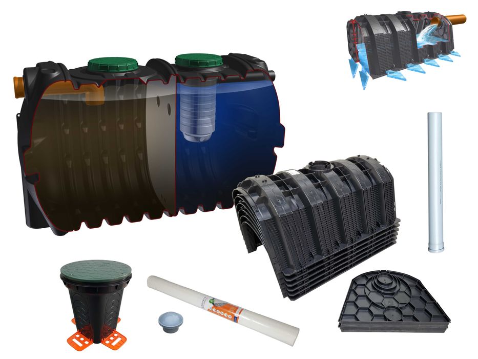 Przydomowa oczyszczalnia ścieków jednokomorowa 3000l tunelowa