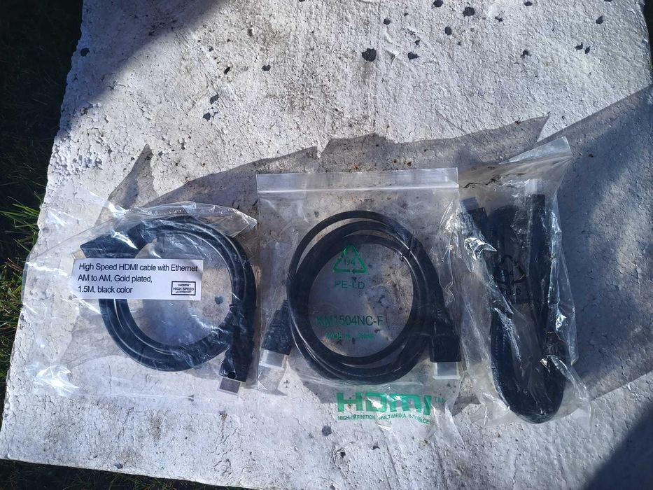 Kable HDMI HI SPEED 1,5 metra wysoka jakość (90 szt) Nowe! Okazja!