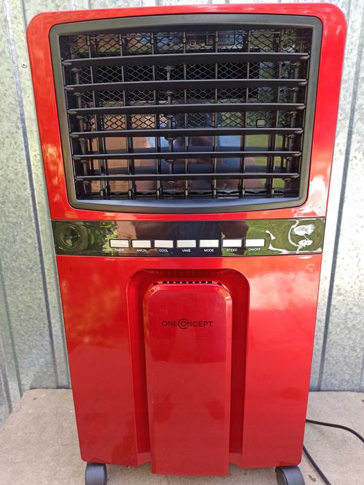 Wentylator podłogowy OneConcept Red czerwony