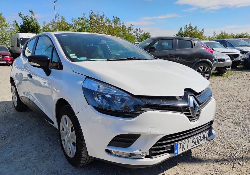 Renault Clio 2019r Salonowy. 0.9 Benzyna. VAN. Uszkodzony lewy przód. Jeździ.
