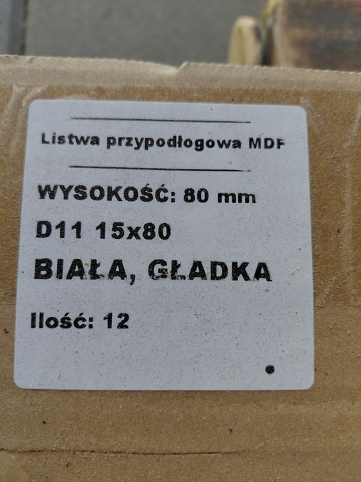 Listwy przypodłogowe MDF