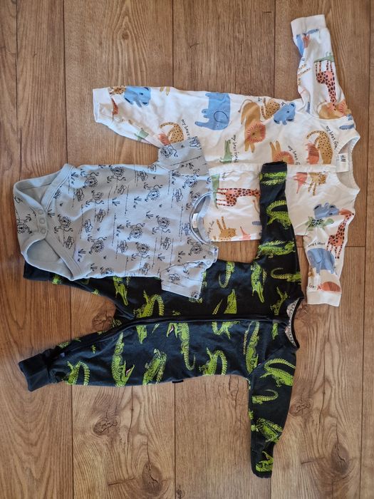 Komplet 3 śpiochy body H&M Next Bonds 68