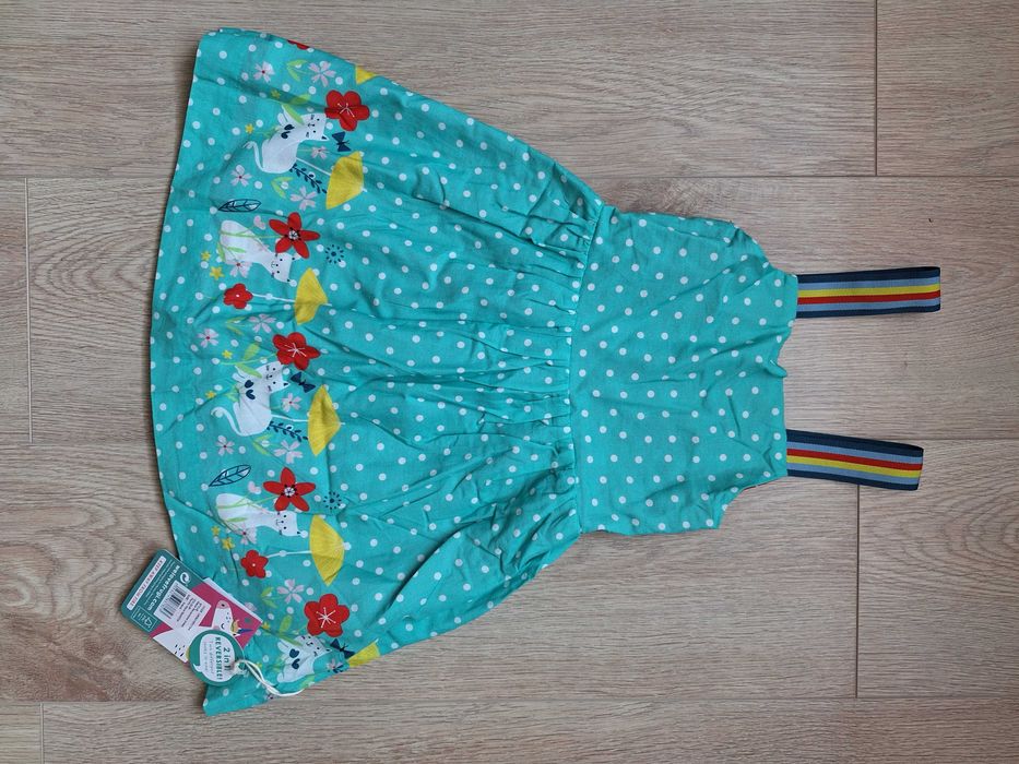Sukienka dwustronna FRUGI r. 98/104 (3-4 lata) - NOWA