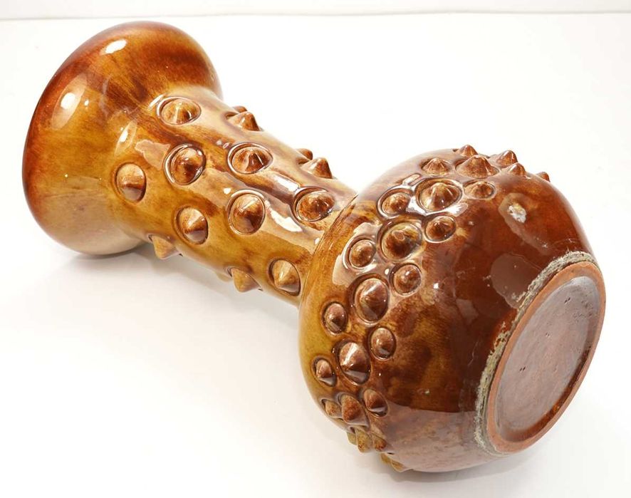 ŁYSA GÓRA Wazon z kolcami Maczuga Dinozaur ceramika proj Jerzy Sacha