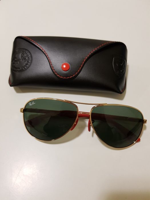 Óculos de Sol Ray-Ban Coleção Scuderia Ferrari F1 Aviator RB8313M