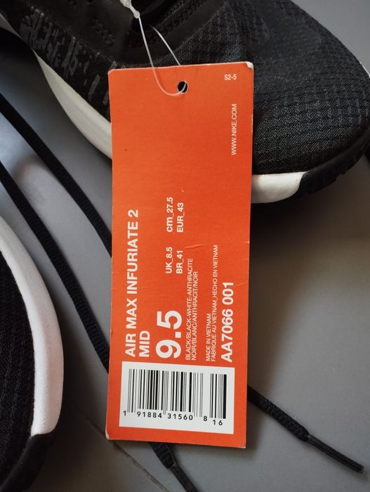 Sapatilhas Nike Air Max Infuriate 2 - Preto/Antracite - Novas
