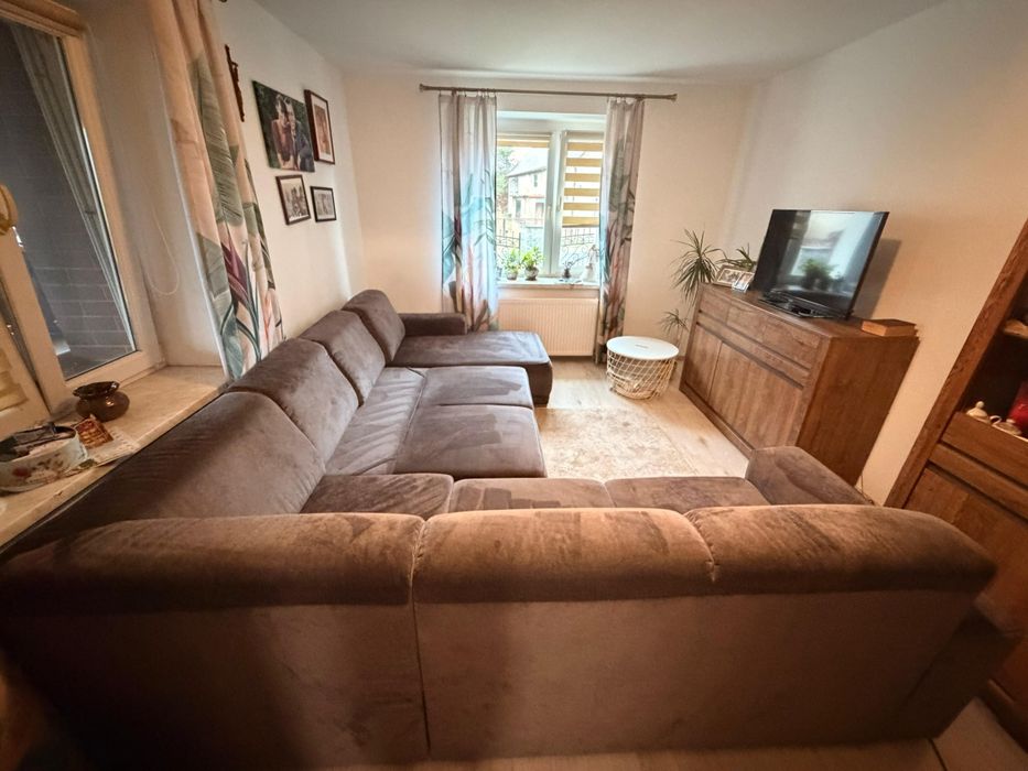 Szary duży narożnik Agata